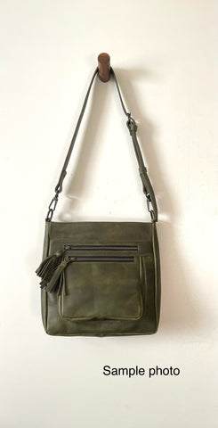 Jackie crossbody day bag 301 MARBLED OLIVE