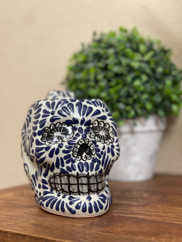 Puebla Talavera Mug - Skull mug