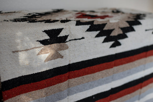 Blanket -Mexican Woven - multicolored patterned