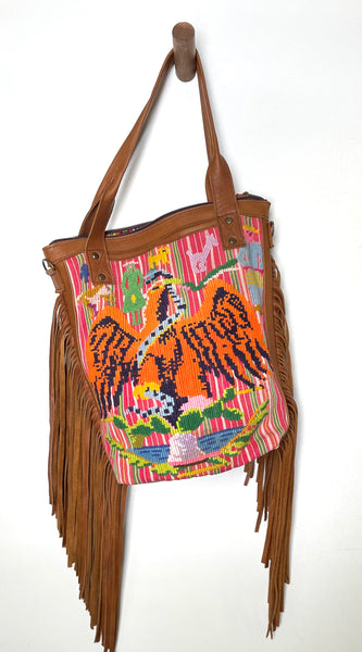 Mia Fringe crossbody day bag