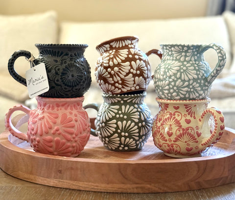 1 Jarrito style Talavera Mug (colors vary) (IN STORE PURCHASE ONLY)