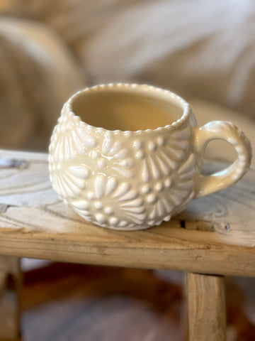 1 “Chocolatera” style Talavera Mug (colors vary) in store purchase only