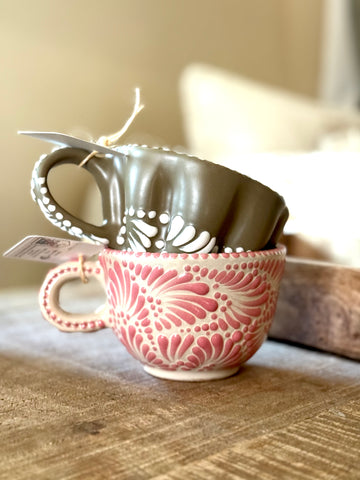 1 cappuccino style Talavera Mug (IN STORE PURCHASE ONLY)