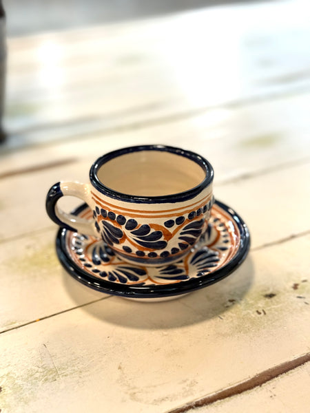 1 Mini tea set (1 mug and 1 plate) (colors vary)- in store purchase only
