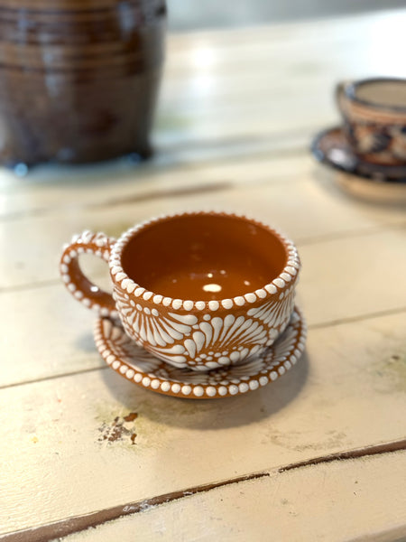 1 Mini tea set (1 mug and 1 plate) (colors vary)- in store purchase only