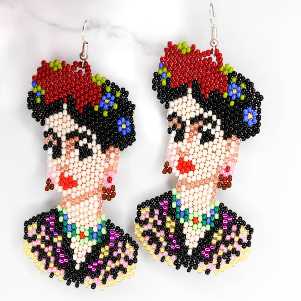 Frida Earrings (sample photo, colors may slightly vary )