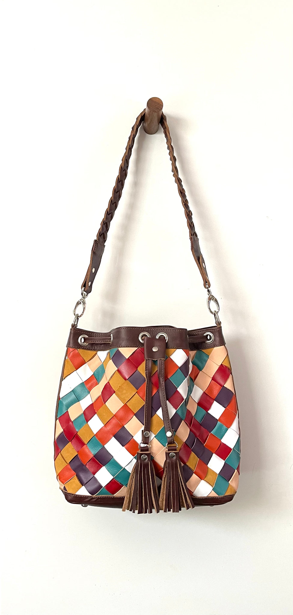 “Candy Land” leather Bucket Bag 904